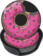 6 Pcs Funny Food Donut Leather Coasters