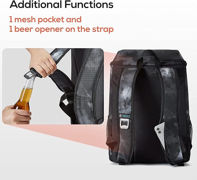 TOURIT Cooler Backpack 30 Cans Lightweight Insulated Backpack Cooler Leak-Proof for Men and Women