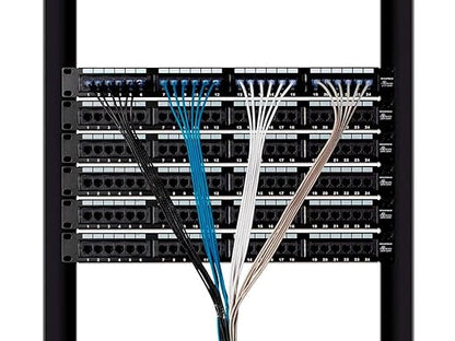 Monoprice Cat6A 25ft White 10-Pk Patch Cable UTP 30AWG 10G Pure Bare Copper Snagless RJ45 SlimRun Series Ethernet Cable