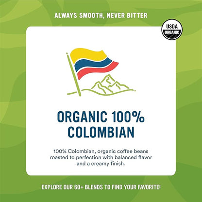 Cameron's Coffee Roasted Whole Bean Coffee, Organic 100% Colombian, 4 Pound