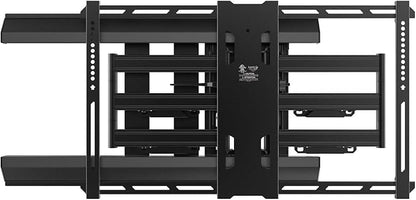 Kanto PMX680 Full Motion Pro Series Mount for 39" to 80" TVs | Adjustable Positioning | Integrated Cable Management | Toolless Tilt | Black
