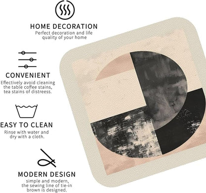 Minimal Abstract Shapes Print Coasters