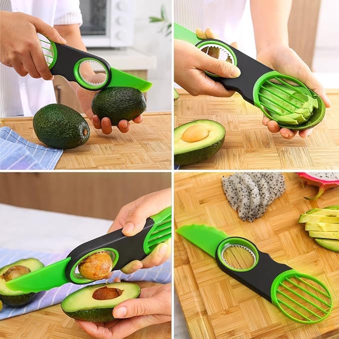 Avocado 3-In-1 Slicer Tool, Avocado Cutter Slicer, Dishwasher Safe (Avocado Cutter Slicer)