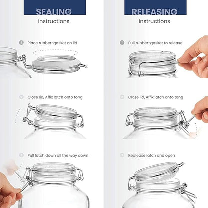 Bormioli Rocco Fido Clear Jar, 169 Oz.