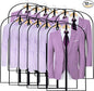 Garment Bags for Hanging Clothes 24'' x 40'' (Set of 12) Coat Covers for Closet Foldable Washable Dress Bags for Hanging Clothes for Long Dress Dance Costumes Suits Gowns Coats