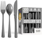 Party Solids Silver Plastic Silverware Heavy Duty 300 Pieces Silver Plastic Cutlery Sets, Utensil Sets, 100 Of Each Forks, Knives & Spoons Disposable Cutlery Set, Flatware Set For Party Supplies