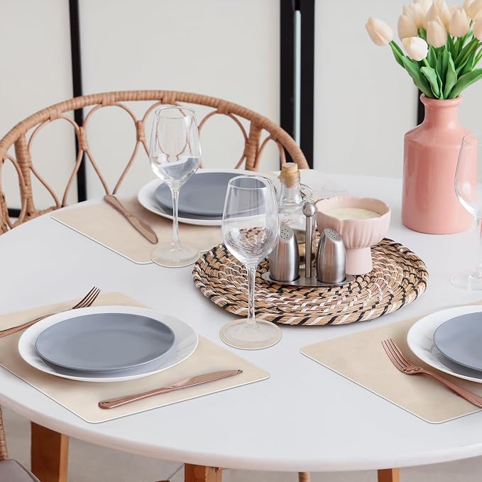 comfoyar Faux Leather Placemats