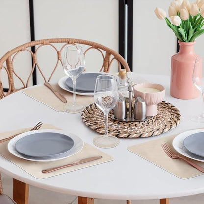 comfoyar Faux Leather Placemats