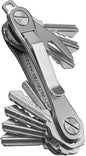 KeySmart Rugged - Multitool Key Holder for Keychain w/Bottle Opener and Pocket Clip, Organizer for Keys, EDC Keychains, Ring for Car Fobs Key Chains, Expandable (Up to 14 Keys, Titanium)