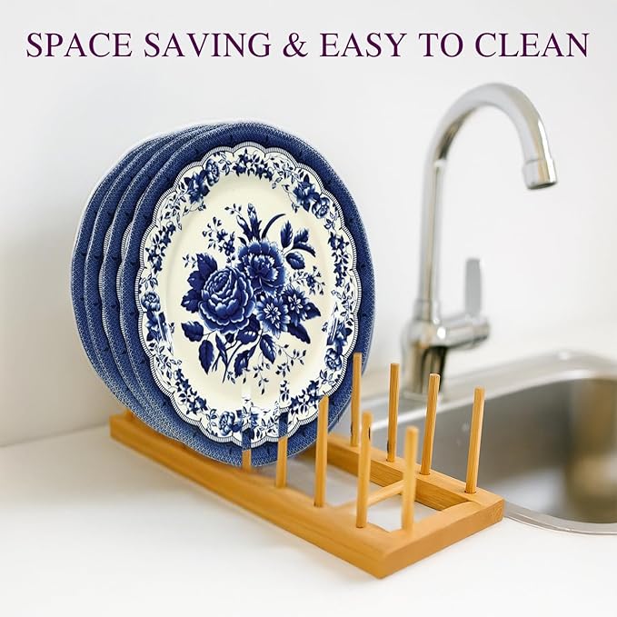 Tudor Royal 12-Piece Porcelain Round Dinnerware Set, Service for 4, Victoria Blue Design, Blue Floral, Plates Bowls Dishes, Glossy, Premium Quality Tableware, Unique Pattern