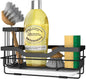 Sponge Holder for Kitchen Caddy Sink Organizer, Multifunctional Rustproof Dish Soap Sponge Caddy for Sink Counter with Detachable Brush Holder & Drain Tray - Storage Kitchen & Home Accessories