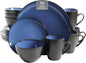 Gibson Elite Soho Lounge Round Reactive Glaze Stoneware Dinnerware Set