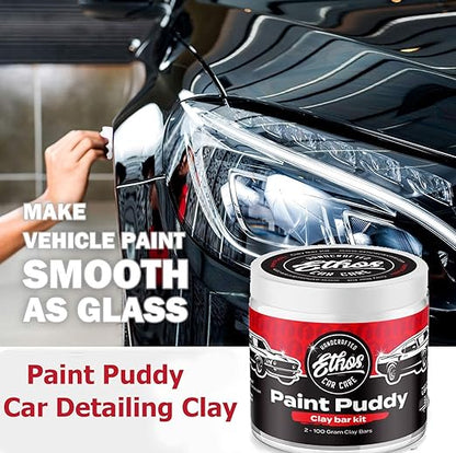 Ethos Clay Bar Kit Paint Puddy Car Detailing Clay 200g - Detail Kit Premium Clay Bars Auto Detailing Clay Bar for Car Detailing, Wash and Clean