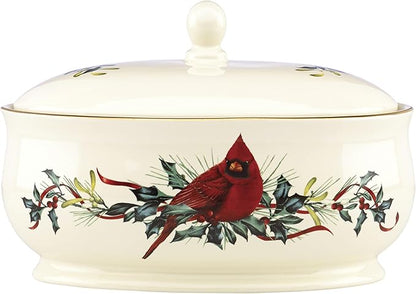 Lenox 870601 Winter Greetings Covered Dish, Christmas & Holiday Hosting