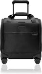 Briggs & Riley Cabin Spinner - Carry On Luggage for Travel, Suitcases with Wheels, Softside Rolling Bag for Men & Women, Fits Under Plane Seat, Interlocking Handle - Baseline Collection, Black