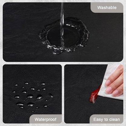 Vinyl Placemats Set of 6, Dual Sided Place Mats