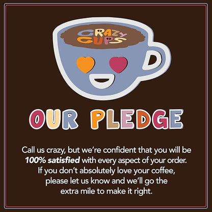 Crazy Cups Flavored Coffee for Keurig K-Cup Machines, Chocolate Raspberry Truffle, Hot or Iced Drinks, 22 count Single Serve, Recyclable Pods(Pack of 1)