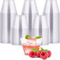 JOLLY CHEF 5 oz 100 Pack Small Clear Disposable Cups, Disposable Plastic Shot Glasses for Parties, Plastic Cocktail Glasses Wedding Tumblers, Perfect for Halloween Thanksgiving Christmas
