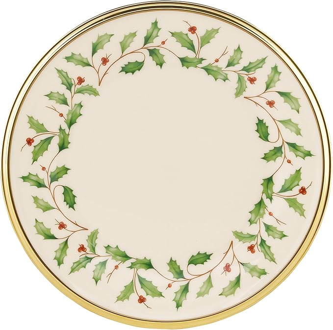 Lenox 146504020 Holiday Bread & Butter Plate, Christmas Dinnerware