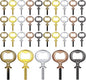 Patelai 30 Pieces Metal Bottle Opener Kit Blank Stainless Steel Bottle Opener Inserts Hardware for Wedding Wine Party DIY Project Craft Wood Turning