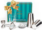 Shaken & Stirred Cocktail Set by Bull in China - Premium Bartender Gift Set w/ 2 Piece Weighted Shaker, Hammered Jigger, Hawthorne Strainer, Fine Mesh Strainer, Mixing Glass & Barspoon (Sliver)