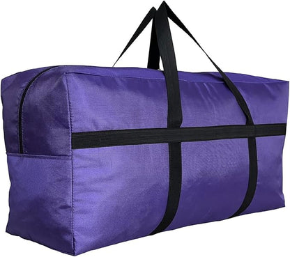Extra Large Storage Duffle Bag with Zippers and Handles, Big Foldable Duffle Bag for Travel