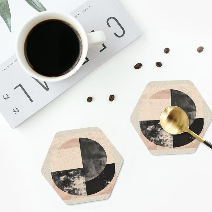 Minimal Abstract Shapes Print Coasters