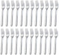 Pleafind 24-Pcs Dinner Forks, 7.1 Inch Forks Silverware, Silverware Forks, Stainless Steel Forks, Mirror Polished Forks Silverware Set, Forks Use for Home, Kitchen or Restaurant, Dishwasher Safe