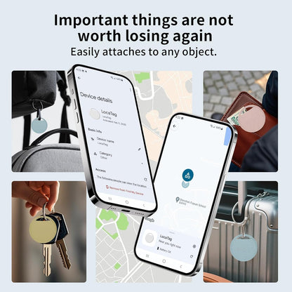 Android Air Tracker Tag 4 Pack for Luggage Tracker Tags Works with Google Find My Device App, Bluetooth Tracker Tag Key Finder and Item Locator for Wallets, Backpack, Suitcases, Replaceable Battery