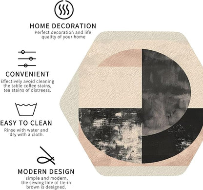 Minimal Abstract Shapes Print Coasters