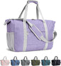 Narwey 18x14x8 Inches Travel Bag Spirit Airlines Frontier Personal Item Bag, Travel Duffel With Wet Pocket Carry on Bag for Airplane Underseat Duffle Overnight for Women and Men (Purple)