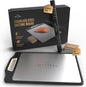 Matiks Stainless Steel Cutting Board Set - 16”×11” Large Double Sided Dishwasher Safe Metal Cutting Board for Kitchen – Ideal for Chopping Meat & Veggies - Christmas Gift & Housewarming Gifts New Home