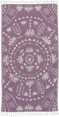 Sand Cloud Turkish Beach Towel - Sand Free - 100% Organic Turkish Cotton Yarn - Quick Dry Towel for Beach, Picnic Blanket or Throw - As Seen on Shark Tank - Boho (Purple)
