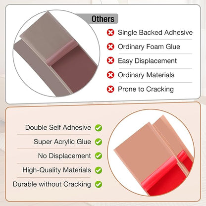 Floor Transition Strip Self Adhesive Vinyl Door Threshold for Doorways Carpet Edging Trim Overlap Edge Reducer for Laminate Floor, Carpet, Tile (Smoked Brown Wood Grain, 1/5" to 2/5", 10Ft)