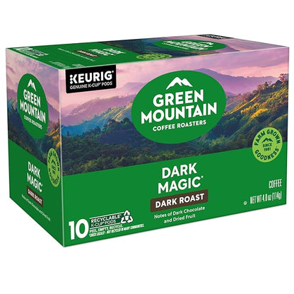 Green Mountain Coffee Roasters Dark Magic, Keurig Single Serve K-Cup Pods, Dark Roast Coffee, 60 Count, (6 Packs of 10)