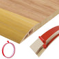 Floor Transition Strip Door Threshold 79" Floor Transition Reducer Trim on The Edges Threshold Strip Self Adhesive Suitable for Doorways, Tiles, Carpet