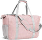 Narwey 18x14x8 Inches Travel Bag Spirit Airlines Frontier Personal Item Bag, Travel Duffel With Wet Pocket Carry on Bag for Airplane Underseat Duffle Overnight for Women and Men (Pink)