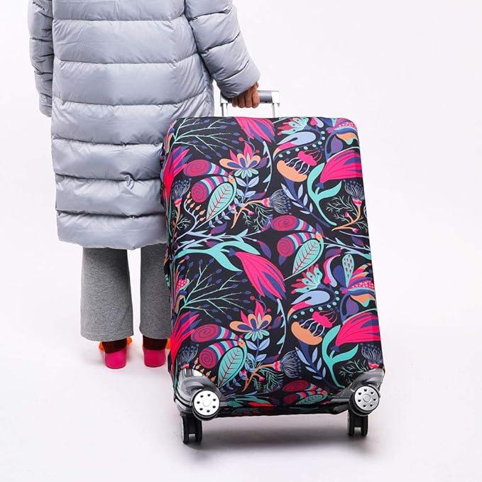 TRAVELKIN more than travel Luggage Cover Washable Suitcase Protector Anti-scratch Suitcase cover Fits 18-32 Inch Luggage