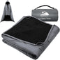 Outdoor Waterproof Blanket, Foldable Fleece Stadium Blanket for Outdoor Sports Event, Camping, Concerts, Car, Pet, Picnics - Windproof, Wearable, Machine Washable 80" x 58"