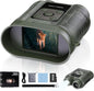 Night Vision Goggles,Compact Night Vision Binoculars,32GB Card Included, Photo/Video Capture,Outdoor Tools for Education, Wildlife Watching,Gifts for Boy, Gifts for Men, Gifts for Father(Green)