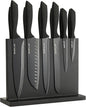 Kitchen knife set with Magnetic knife holder, 15 pieces high carbon stainless steel sharp kitchen knife set including chef's knife, bread knife, serrated steak knife set