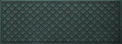 WaterHog Heavy Duty Runner Door Mat, 2' x 5', Made in USA, Durable & Skid-Resistant Entryway Mat, Water-Trapping, Indoor/Outdoor Decorative Floor Covering, Cordova Collection, Evergreen