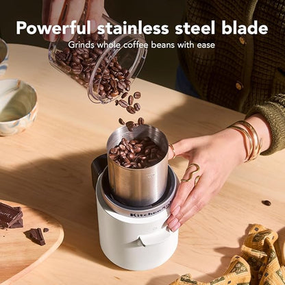 KitchenAid Go™ Cordless Blade Grinder - battery sold separately, KBGR100, Porcelain White