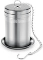 House Again Tea Infusers, Extra Fine Mesh Tea Strainers for Loose Tea, Updated Slim Threaded Lid & 304 Stainless Steel, Loose Leaf Tea Steeper for Brew Tea Spices & Seasonings