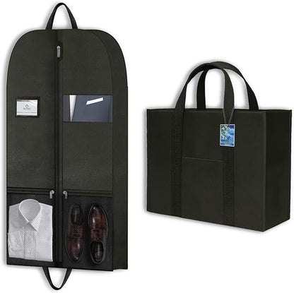 Large Heavy Duty Garment Bags for Hanging Clothes, Clothing Storage with Zippered Design, Breathable Garment Bags for Travel, Long Garment Bags for Dresses and Suits, Hanging Garment Bags for Closet