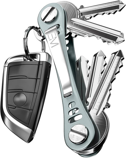 EM Premium Products Compact Key Holder - Pocket Key Organizer - 14 Keys Key Bar