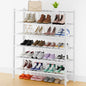 Smiry Shoe Rack, 6 Tier Thick Long Bamboo Shoe Organizer, Stackable Free Standing Wooden Shoe Storage Shelf for Closet, Entryway, Front Door Entrance, White