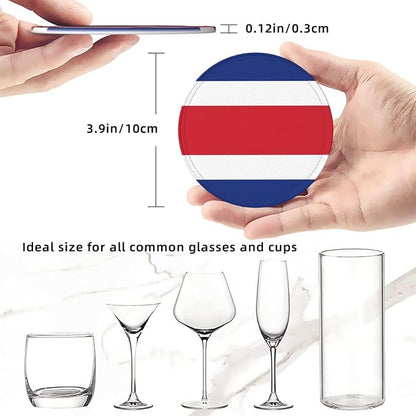 6 Pack Costa Rica Leather Coaster