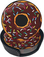 6 Pcs Donut Funny Leather Coasters