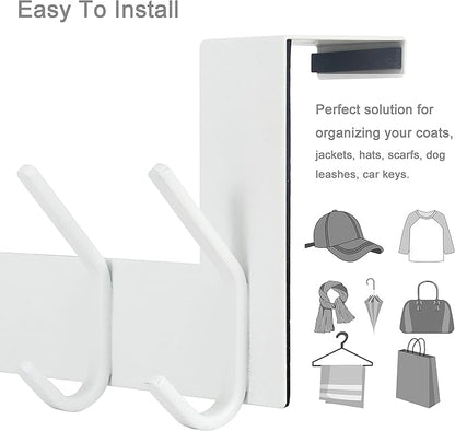 WEBI Over The Door Hooks for Clothes:Door Hanger,Over The Door Towel Rack,Door Coat Hanger Door Coat Rack for Hanging Towels,Hats,Behind Back of Bathroom,Bronze,2 Packs